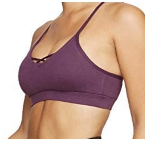 Colosseum Alexa Strappy Womens Plum Purple Sports Bra Size Small - Picture 2 of 9